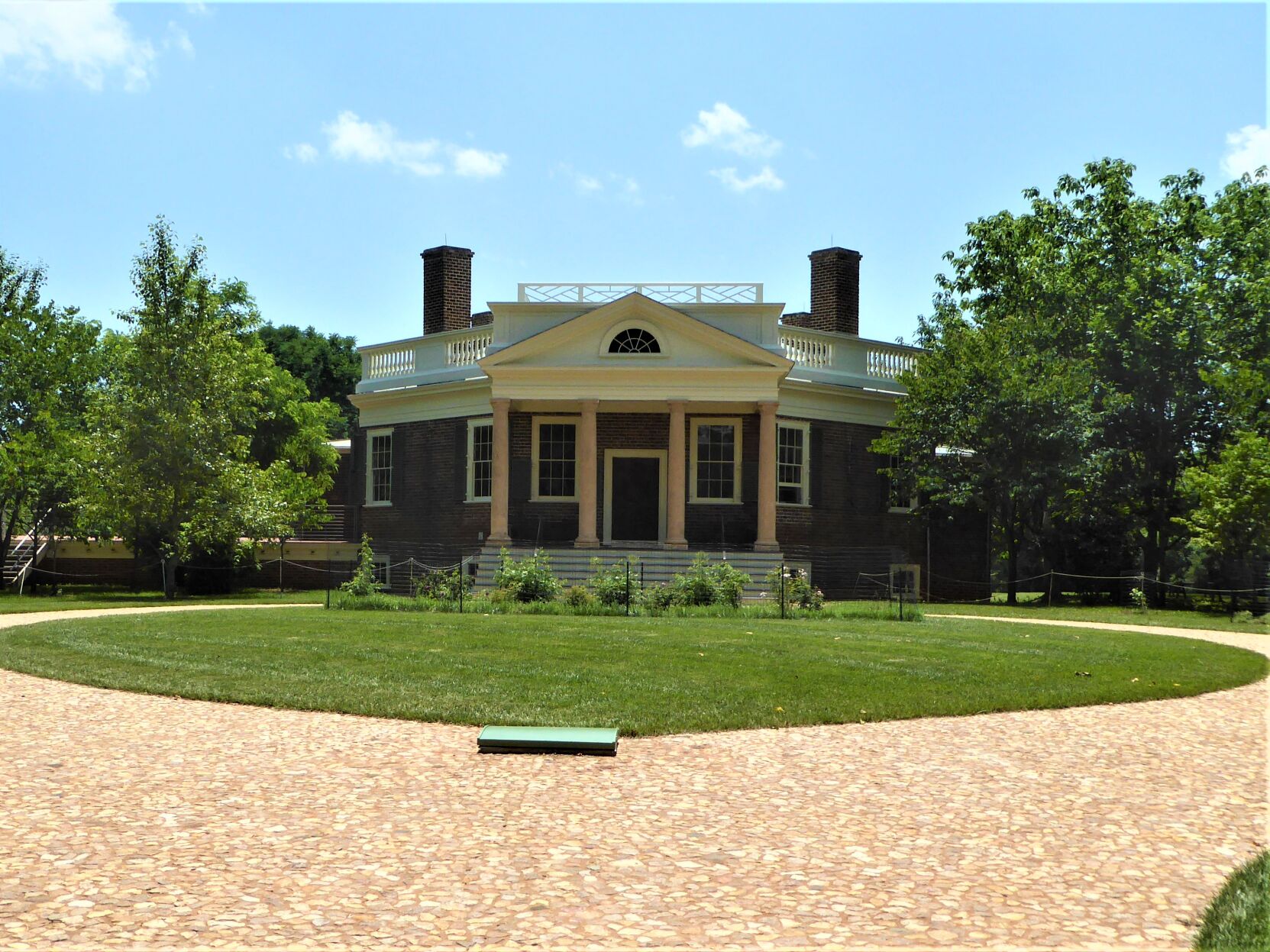 Poplar Forest's north portico